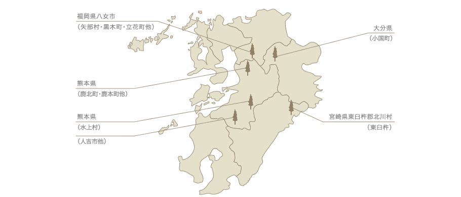 谷川産業所有林マップ